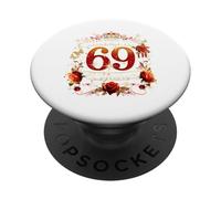 Cheers To 69 Years Old Wedding Anniversary 69th Birthday PopSockets Adhesive PopGrip