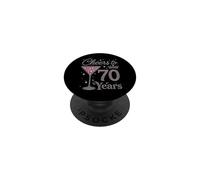 Cheers to 70 Years Old 70th Birthday Fabulous Queens PopSockets Adhesive PopGrip