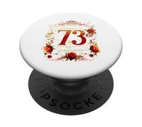 Cheers To 73 Years Old Wedding Anniversary 73rd Birthday PopSockets Adhesive PopGrip