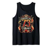 Cheers to 73 Years Old Wedding Anniversary 73rd Birthday Tank Top