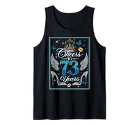 Cheers to 73 Years Old Wedding Anniversary 73rd Birthday Tank Top