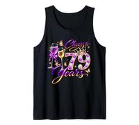 Cheers to 79 Years Old Wedding Anniversary 79th Birthday Tank Top