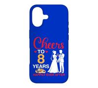 Cheers To 8 Years Happily Ever After 8th Anniversary Married Case for iPhone 17