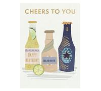 Cheers to You Happy Sips Galore! Contemporary Birthday Card ELML010