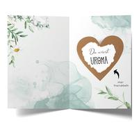Cheerset Scratch Card "Du wirst UROMA" with Envelope - Pregnancy Announcement - Surprise Moment - Unique Emotional Gift (Uroma)