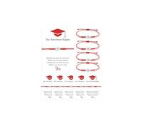CheersLife 10 Pcs Graduation Gifts for Her/Him, 2025 College Master Doctor High School Graduation Gifts for Classmate Friend Son Nephew Daughter Girls Boys Compass Bracelet (Red) CH-UKB402