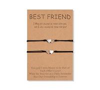 CheersLife 2/3/4/5 Pcs Best Friend Bracelet Long Distance Matching Handmade | Lanyard Friendship BFF Bracelets Jewelry Suitable Gift for Women Men Girls Boys Daughters Sisters Birthday