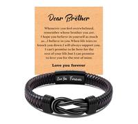 CheersLife Brother Gifts from Sister, To My Brothers Birthday Gifts Knot Bracelet from Sister Unique Bracelets for Him Love You Forever Always Linked Together