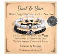 CheersLife Dad Gifts from Son - Fathers Day Christmas Birthday Matching Bracelets for Daddy and Me