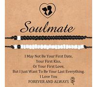 CheersLife Gifts for Her,Soulmate Bracelet Matching Couples Bracelets Long Distance Relationship Bracelets,Anniversary Valentine's Day Jewelry Gift for Him Boyfriend Girlfriend Husband Wife Women Men