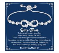 CheersLife Gifts for Mum,Mum Bracelet,Mum Birthday Gifts,Mothers Day Gifts for Mum from Daughter Son,Mummy Gifts,New Mum Gifts,Presents for Mum,Christmas Gifts for Mum Women