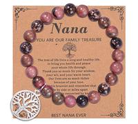 CheersLife Grandma Bracelet Gifts,Gifts for Grandmother Nana Grandparents Jewelry Bracelet Best Seniors Elderly Grandma Abuela 60th 70th 80th Birthday Christmas Gifts for Women from Granddaughter