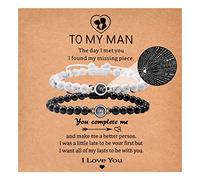 CheersLife Men Birthday Gift Ideas, Man Bracelet for Men Him Husband