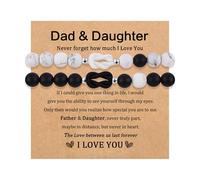 CheersLife Mother Daughter/Mother Son/Dad Daughter/Dad Son Bracelets | 100 Languages I Love You Bracelets,Birthday Christmas Mother's Day Father's Day Back to School Gift