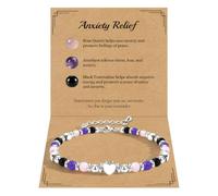 CheersLife Natural Gemstone Crystal Healing Bracelets for Womens Friends