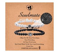 CheersLife Soulmate Gifts for Her,Soulmate Bracelets Jewelry Gifts for Him,Matching Couples Boyfriend Girlfriend Bracelets,Birthday Valentine's Day Gifts for Him Her Boyfriend Girlfriend Women Men