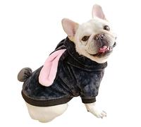 CHEERTAILS Dog Sweaters for Small Medium Dogs Girl Boy, Cute Bunny Dog Costumes for Medium Dogs, Rabbit Ear French Bulldog Clothes Dog Winter Coats Dog Hoodie for Small Medium Dogs and Cats
