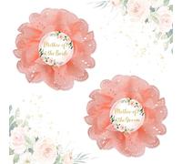 Cheerupp 2 Pcs Golden Pink Mother of the Bride and Groom Tinplate Badge Pins, Rose Golden Bridal Shower Button Pins Gifts for Moms, Wedding Buttons for Bachelorette Engagement Announcement Party Decor