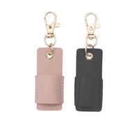 CHEERYMAGIC 2 PCS Lanyard Pen Holder Leather Pen Holder Portable Neck Lanyard with Anti-Lost Keychain Neck Pen Lanyard Holder for Clipboard Badge A6GBSBJ