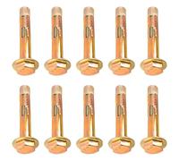 CHEERYMAGIC 30Pcs Expansion Screw Bolts M6 x 8 x 60 mm Anchor Bolts Hex Nut Bolt Sleeve Carbon Steel Heavy Duty Concrete Masonry Brick Wall Fixings Plugs A30-PZLS