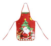 CHEERYMAGIC Christmas Apron, Christmas Cartoon Kitchen Apron for Xmas Party Chef Cooking, Kids Adult Pinafore with Santa Snowman Elk Pattern for Restaurant Baking BBQ A9HLKTWQ
