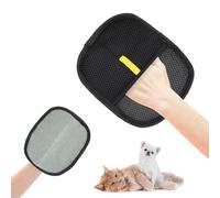 CHEERYMAGIC Double Sided Pet Grooming Gloves, Pet Hair Remover Gloves for Dog & Cat, Static Removal Glove for Pets Hair, Reusable Pets Cleaning Glove for Washing Deshedding Grooming A9JDCMST