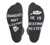 CHEERYMAGIC Father Gifts Dad Gifts, Gift for Him, Novelty Socks for Men Present Grandpa Fathers Cotton Crazy Sock Non-Slip Christmas Birthday Presents A9-HSYYWZ