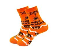 CHEERYMAGIC Halloween Socks, Funny Halloween Costume Socks, Pumpkin Spider Pattern Stockings Gifts for Men Women Teen Boys Girls A11WSJZZNGWZ