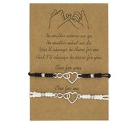 CHEERYMAGIC Infinity Bracelets for Couples Best Friend Distance Matching Heart Sign Handmade Rope Braided Couples Bracelet Jewellery Gift for Family Lovers Women Men A8AX8ZSL