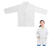 CHEERYMAGIC Kids Lab Coat - Children's Medical Doctors Coat for Science Lab, School, Halloween - Cotton, A4ETSYF (S)