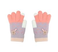 CHEERYMAGIC Kids Magic Gloves, Toddler Warm Gloves Soft Thermal Stretch Children's Winter Fleece Mittens Colorful Cozy Knitted Glove with Star Pattern for 1-5 Years Girls Boys A4QDXXST