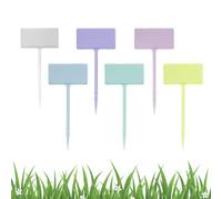 CHEERYMAGIC Plant Labels, 10PCS T-Type Plant Markers Plastic Garden Plants Label for Outdoor Indoor Plants Potted Seed Herbs Flowers Vegetables Tags A4ZWBSP