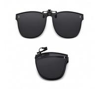 CHEERYMAGIC Polarized Clip on Foldable Sunglasses Over Prescription Glasses Anti-Glare UV400 Polarized Unisex Clip on Sunglasses for Men Women Eyeglasses Driving Travelling Outdoor Sport A8FXMJJP