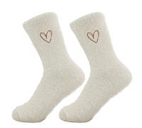 CHEERYMAGIC Thermal Socks for Women Men, Cotton Bed Socks Ladies Cute heart Socks Breathable Soft Thick Socks Funny Novelty Socks for Women and Men A4CSAXW