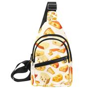 Cheese (2) Crossbody Sling Backpack Sling Bag Travel Hiking Chest Bag Daypack