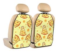 Cheese,2 Pack Car Seat Kick Mats Back Seat Protector Durable Back Seat Organiser