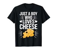 Cheese Addict Just A Boy Who Loves Cheese Dairy Humor Kids T-Shirt