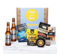 Cheese and Beer Gift Hamper Set Includes 6 Snacks, 2 x Beer Bottles Plus Cheese, Meat & Savoury Snacks, Father's Day Hamper Gift For Him (2 Asahi Lagers)