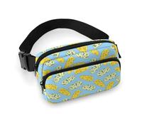 Cheese and Blue Cheese Fanny Pack Waist Packs Bag with Adjustable Strap Fashion Belt Bag for Men Women Workout Running Traveling Hiking