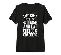 Cheese and Crackers Funny I Love Cheese and Crackers Premium T-Shirt