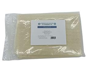Cheese and Yogurt Making Unbleached Muslin Cheese Cloths - Fine-Weave, Reusable, Durable, Made in The UK, 75cm Square, Fully Oversewn Edges