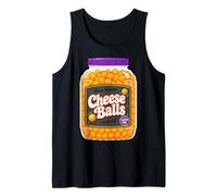 Cheese Balls Fun Graphic for Foodie Tank Top