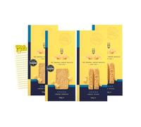 Cheese Biscuits Bundle with Roka Cheese Crispies and Sticks (2 x100g Packs of Each) with Intrinsic Treats Shopping List Card