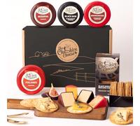Cheese & Biscuits Favourites Deli Gift Box | Filled with 4 x Luxury Waxed Cheese Truckles, Small-Batch Cheddar Biscuits, in presentation box Cheshire Cheese Company | Gifts for Him, For Her, Couples