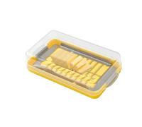 Cheese Butter Keeper - Refrigerated Butters, Container Cutting Dish, Integrated Net Storage System, Easy Slicing and Preservation Tool, Durable Kitchen Dairy Organizer | for Chilled Food Management