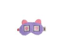 Cheese Cake Sleep Eye Mask Super Soft Fluffy Comfort Purple Funny Design
