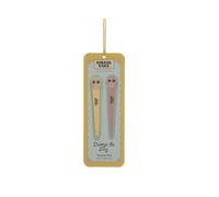 Cheese Cake Tweezers Duo Japanese Kawaii Pastel Color Cat Design Beauty Tool Set of 2