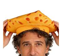 Cheese Cap - Fun Soft Realistic Headgear Cap - Fun Cheesecake Hat | for Cosplay Christmas Holiday Garden Daily Winter Outdoor Halloween Party Cosplay