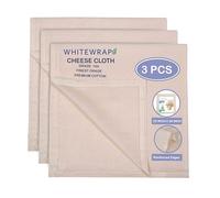 Cheese Cloth| Cheese cloths for Straining| Unbleached Cotton| Cheese cloth for Cooking| Nut Milk Bag, Reusable Strainer, Filter Muslin Cloth for Cooking, Baking, Juicing| Grade 100, 20"x20" 3 Pack