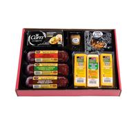 CHEESE COMPANY - Ultimate Gift Basket - Features Smoked Summer Sausages, 100% Wisconsin Cheeses, Crackers, Pretzels and Mustard - Awesome Gift